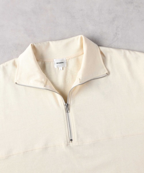 Right-on（ライトオン） tシャツ ハーフZIP刺繍Tシャツ メンズ
