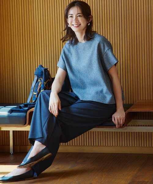 23区 ブラウス シャツ 「洗える」ツイーディーエトワール レディース