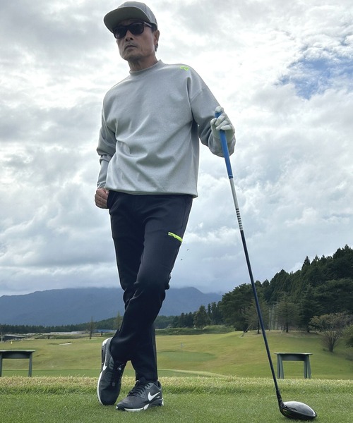 COMONGOLF スウェットパンツ ジャージ ネオンカラーZIP使い
