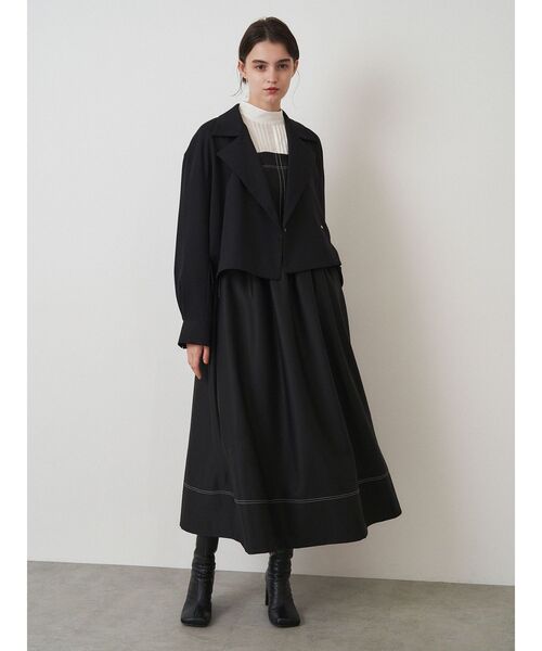 ELENDEEK ジャケット テーラードジャケット ダブルブレストシャツ