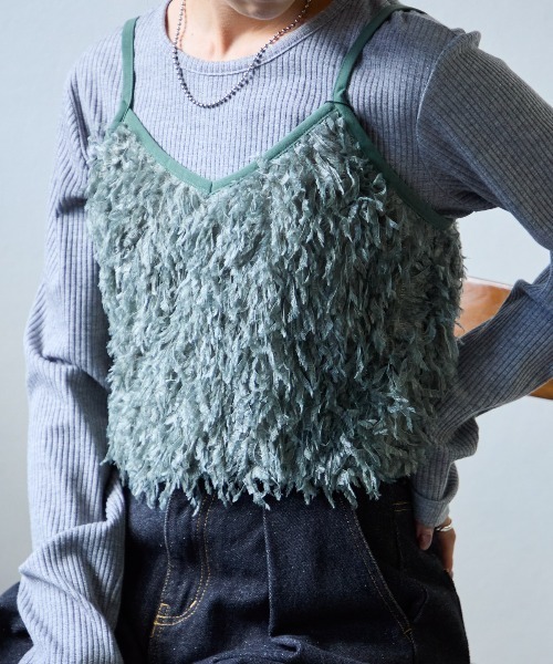 TRIANGLE PALETTE キャミソール フェザービスチェ : ZOZOTOWN Yahoo!店