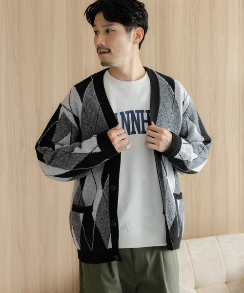 GLOBAL WORK カーディガン フワフワHug meカーディガン/M/116333