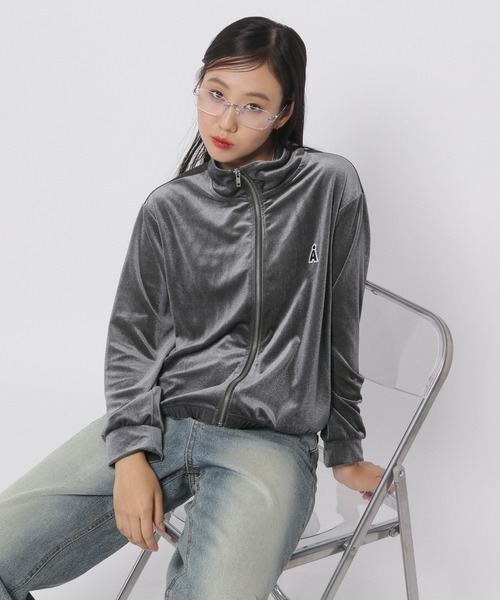 ALAND ジャージ 「UNISEX」ALAND／ベロアZIPジャージ レディース