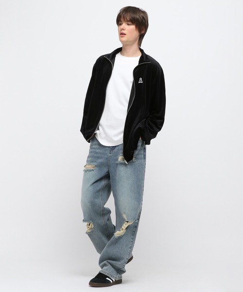 ALAND ジャージ 「UNISEX」ALAND／ベロアZIPジャージ レディース