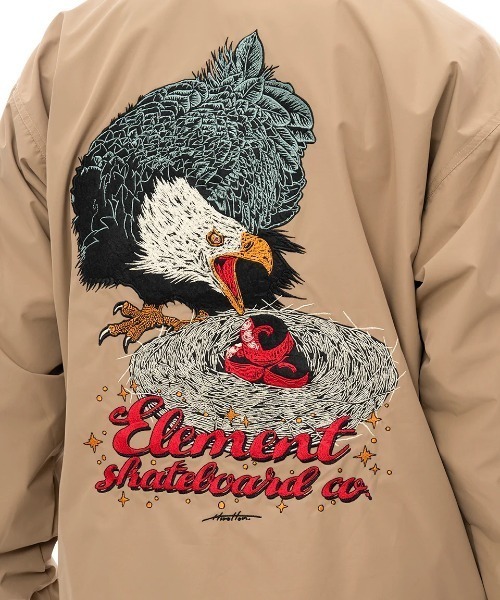 ELEMENT ナイロンジャケット メンズ HRTN EMB ANIMALS COA