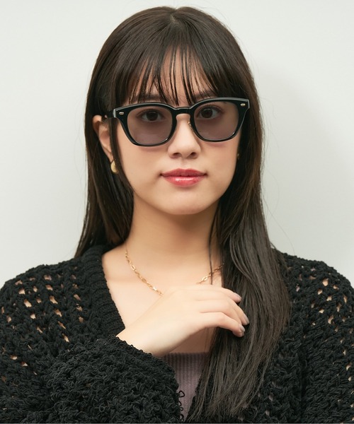【mm】Zoff emiri ブラウン×グリーン　サングラス♥︎ 辺見えみりさんコラボ】【WEB限定】ボストン型 サングラス│Zoff