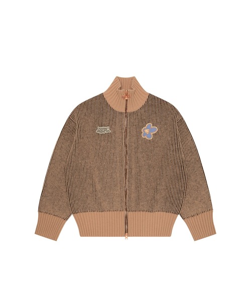 ニット セーター AAPE ZIP UP KNIT レディース