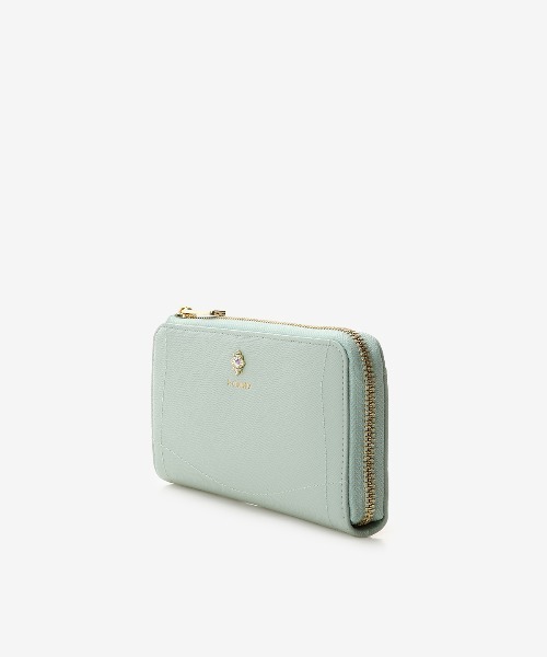 新品 & chouette ビジューL字ファスナー長財布 & chouette 財布 ビジューL字ファスナー長財布 レディース