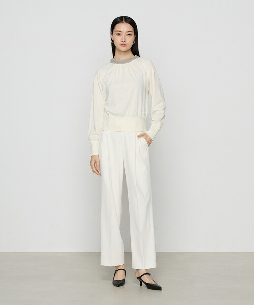 COMME CA（コムサ） ニット セーター セミウーステッドヤーン プル