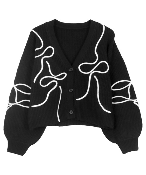 KOBE LETTUCE（神戸レタス） カーディガン コード刺繍ウォッシャブル