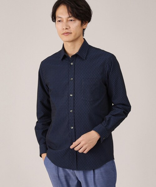 TAKEO KIKUCHI（タケオキクチ） シャツ 「日本製/播州織」ドビー