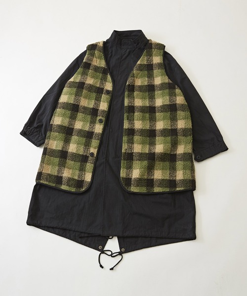 「CUBE SUGAR」 モッズコート M ブラック レディース_画像2