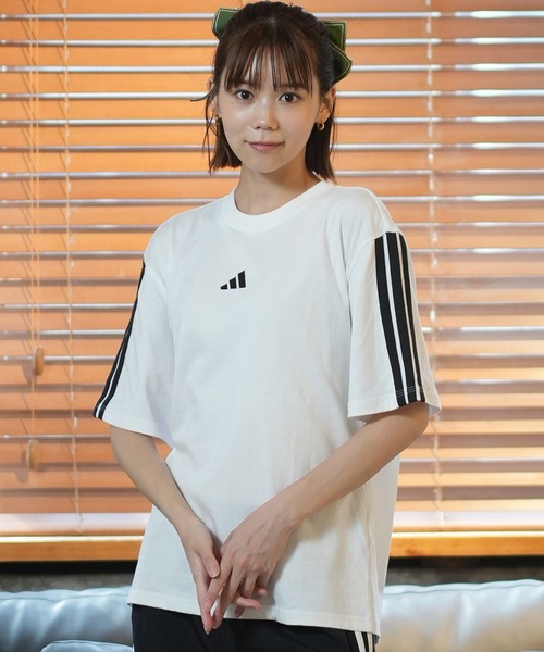 【新品タグ付き】adidas アディダス　スリーストライプ 半袖 Tシャツ adidas（アディダス）の「【adidas / アディダス】スリー