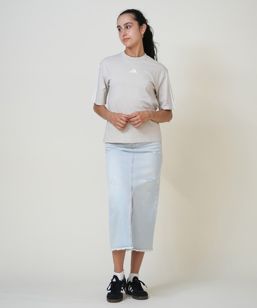 なつ adidas（アディダス） adidas tシャツ 半袖 スリーストライプス T