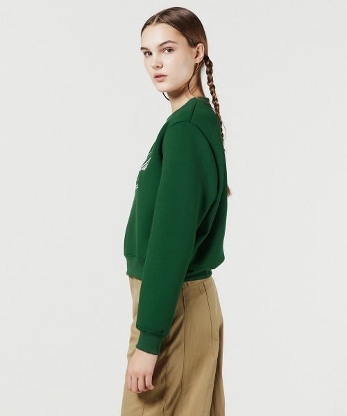 Y4027*ダブルスタンダードクロージング☆リブニット☆チュニック☆七分袖☆緑色 DOUBLE STANDARD CLOTHING（ダブルスタンダードクロージング