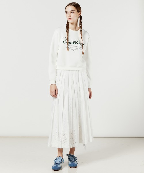 ダブスタ◎ニットトレーナー プルオーバー(F)ロゴデザイン オーバーサイズ 白 GIRL DRESS FOR NOW プルオーバー レディース トップス 1枚で決まる