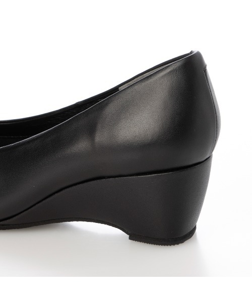 D'ICI（ディッシィ） パンプス スクエアトゥウエッジヒールパンプス