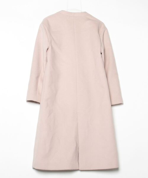 「WORK TRIP OUTFITS GREEN LABEL RELAXING」 ノーカラーコート 36 オフホワイト レディース_画像2