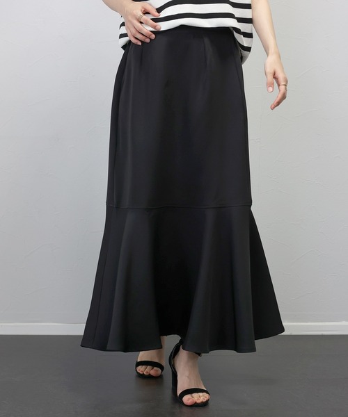 Aletta vita スカート ダブルクロス裾フレアスカート : ZOZOTOWN Yahoo