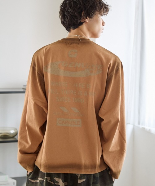 goa グラデーション 長袖カットソー PBLIM tシャツ 「UNISEX」グラデーションロンT レディース メンズ