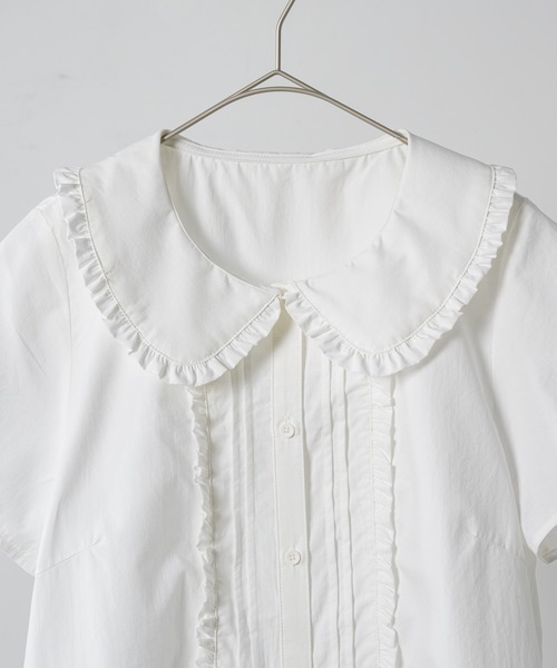 FEKETE ブラウス シャツ frill round collar blouse / フリル