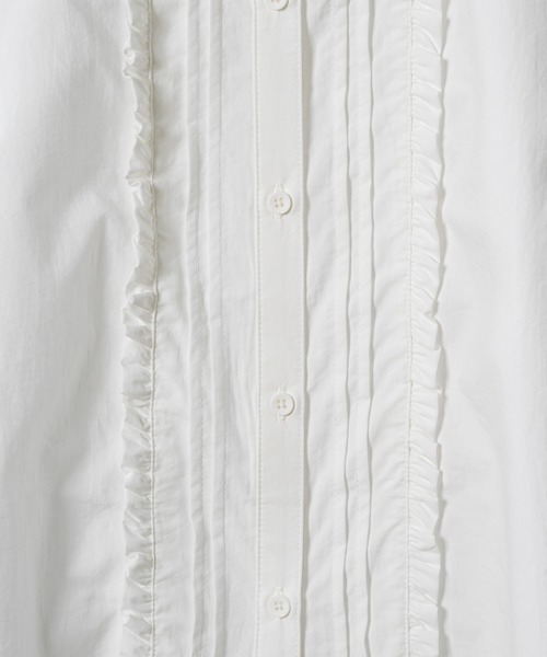fekete フリルラウンドカラー ブラウス FEKETE ブラウス シャツ frill round collar blouse / フリル
