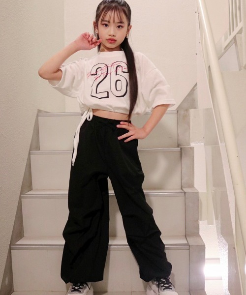 RandS tシャツ ドロストリボントップス キッズ 子供服 女の子