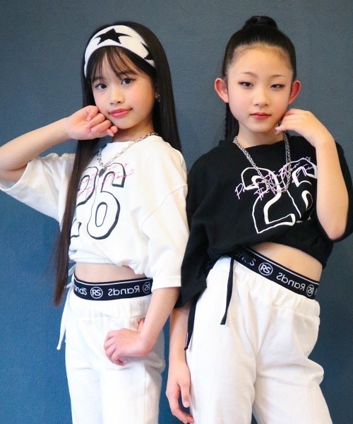 RandS tシャツ ドロストリボントップス キッズ 子供服 女の子