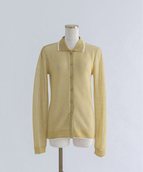 EN NEUME ニット セーター Linen-Feel Color-Block Tunic