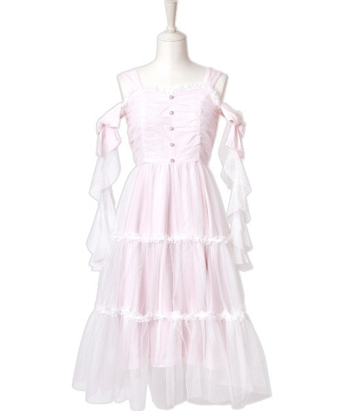 【美品】mellfy memory チュール ワンピース ロリータ mellfy memory（メルフィーメモリー） ワンピース Angel Playful tulle