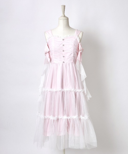 【美品】mellfy memory チュール ワンピース ロリータ mellfy memory（メルフィーメモリー） ワンピース Angel Playful tulle