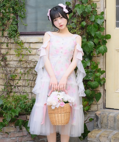 mellfy memory（メルフィーメモリー） ワンピース Angel Playful tulle