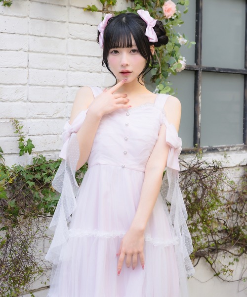 【美品】mellfy memory チュール ワンピース ロリータ mellfy memory（メルフィーメモリー） ワンピース Angel Playful tulle