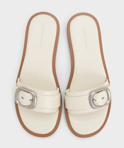 CHARLES ＆ KEITH サンダル バックルストラップ スライド