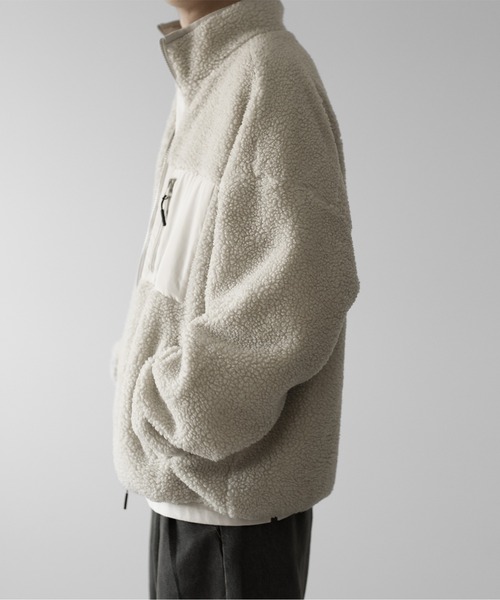 「RUUBON」 ジップアップブルゾン M ナチュラル メンズ_画像6