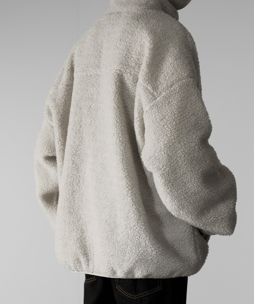 「RUUBON」 ジップアップブルゾン M ナチュラル メンズ_画像9