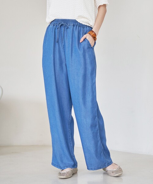 デニム・ジーパン OFF WHITE Women Denim Pants OWYA06AC99DEN0014500 BLUE woadblue ジーンズ デニム デニムパンツ 「157×WOADBLUE」HW