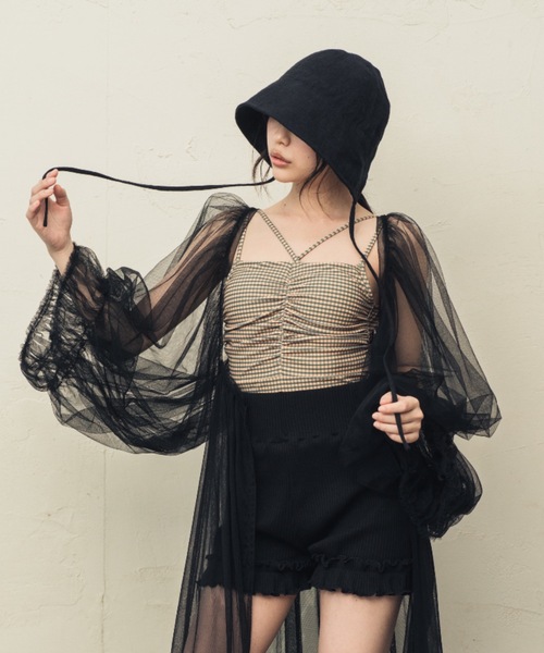 D：９点♡　フランス　アンティーク　ボネ　ボンネット　ハット帽子　リメイク素材に ORIENT MILLINERY 帽子 ハット BONNET「ボネ」 レディース
