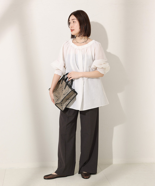 journal standard L'essage ブラウス シャツ シアーリネン