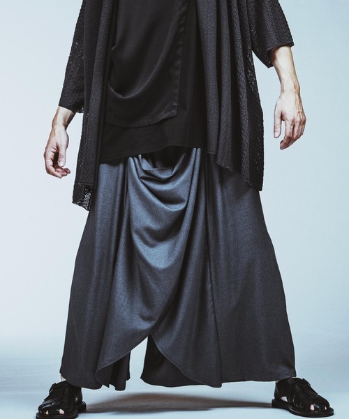 NO ID.（ノーアイディー） パンツ 「NO ID.」Gather Baggy Drape