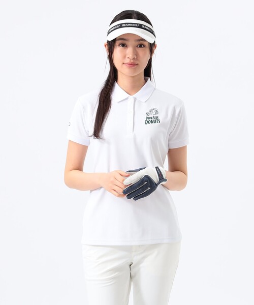 ポロシャツ ポロ 「WOMEN」「別注」PARK SIDE DONUTS / ドーナツボーイ ポロシャツ「DRY・UV・STRETCH」． レディース