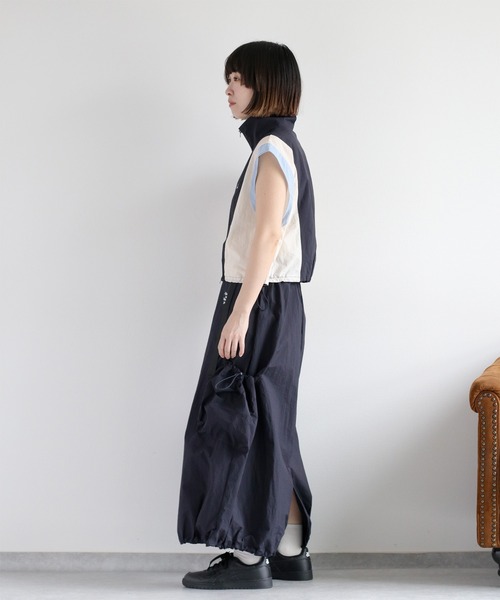 cepo（セポ） ベスト ジレ 「セットアップ対応」刺繍ロゴ 切り替え配色