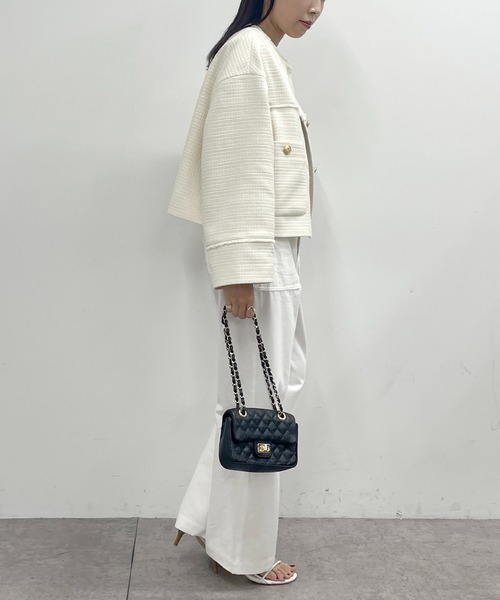 Loungedress（ラウンジドレス） ツイードジャケット FREE オフホワイト