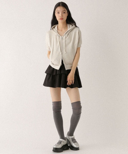 Heather パーカー ダブルZIPフーディ 497312 レディース