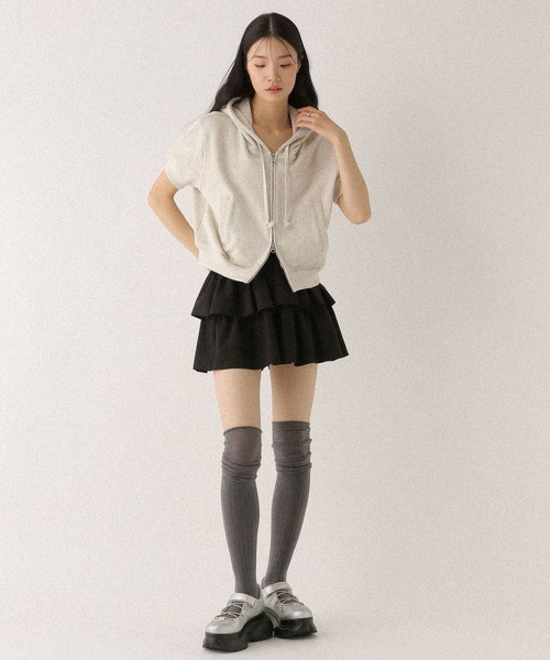 Heather パーカー セール】HOLiCショートジップパーカー 214616（パーカー