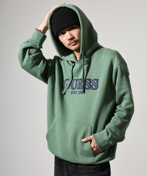GUESS（ゲス） パーカー GUESS UNI L/SLV HOODIES フーディ パーカー