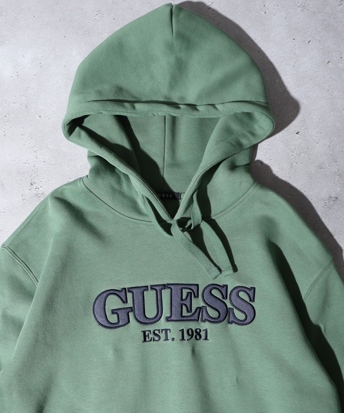 GUESS（ゲス） スマホショルダー パーカー GUESS UNI L/SLV HOODIES