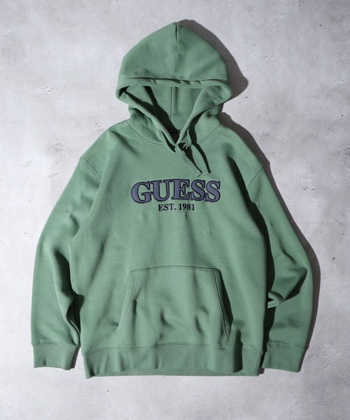 GUESS（ゲス） スマホショルダー パーカー GUESS UNI L/SLV HOODIES