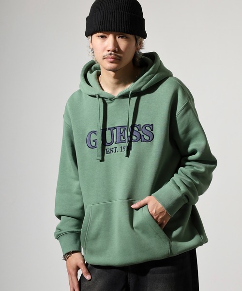 GUESS（ゲス） スマホショルダー パーカー GUESS UNI L/SLV HOODIES