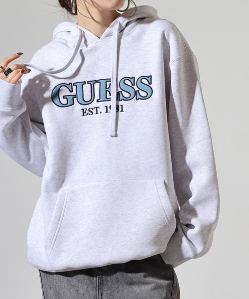 GUESS（ゲス） スマホショルダー パーカー GUESS UNI L/SLV HOODIES